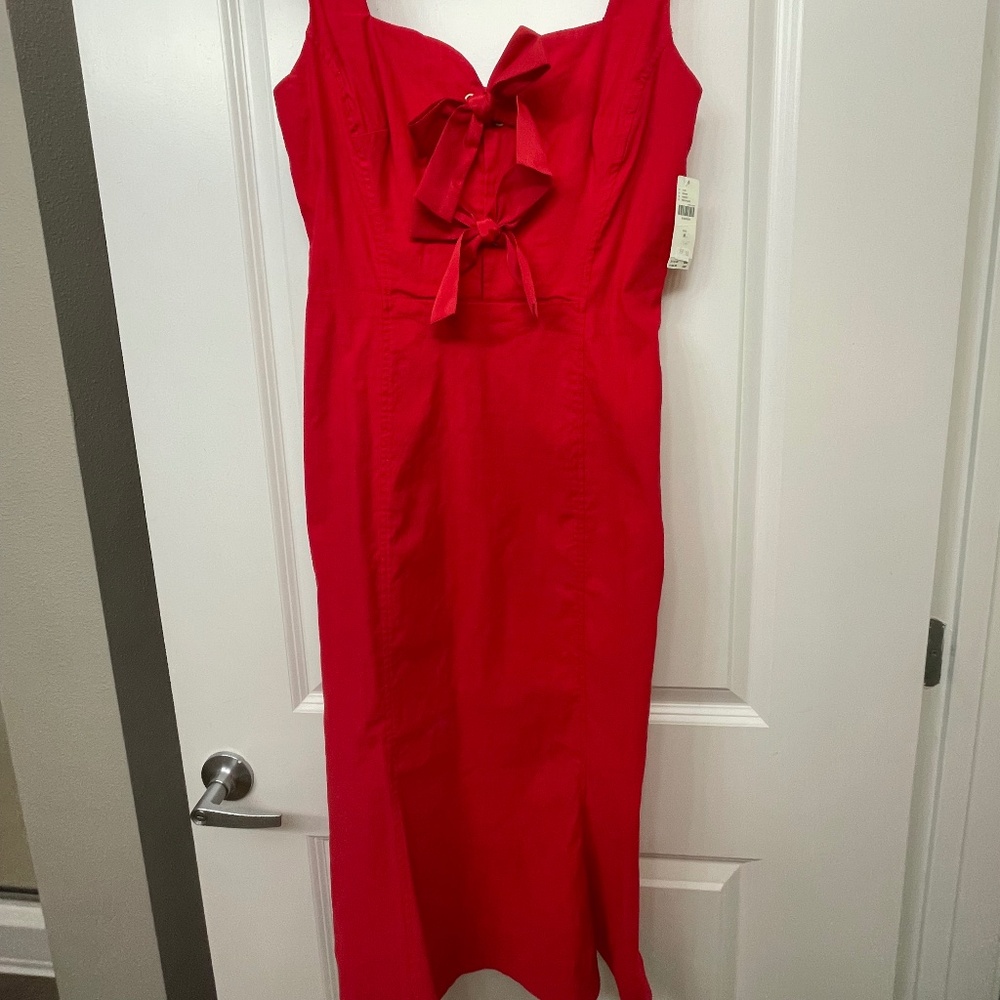 Anthropologie Red Dress